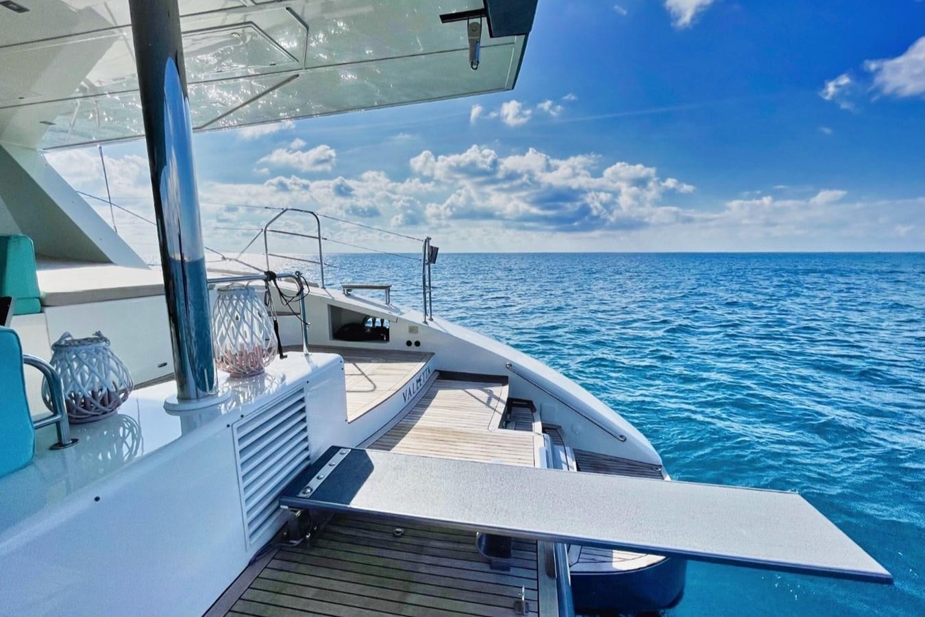 a boat on the water aboard ALKIMIA Yacht for Sale