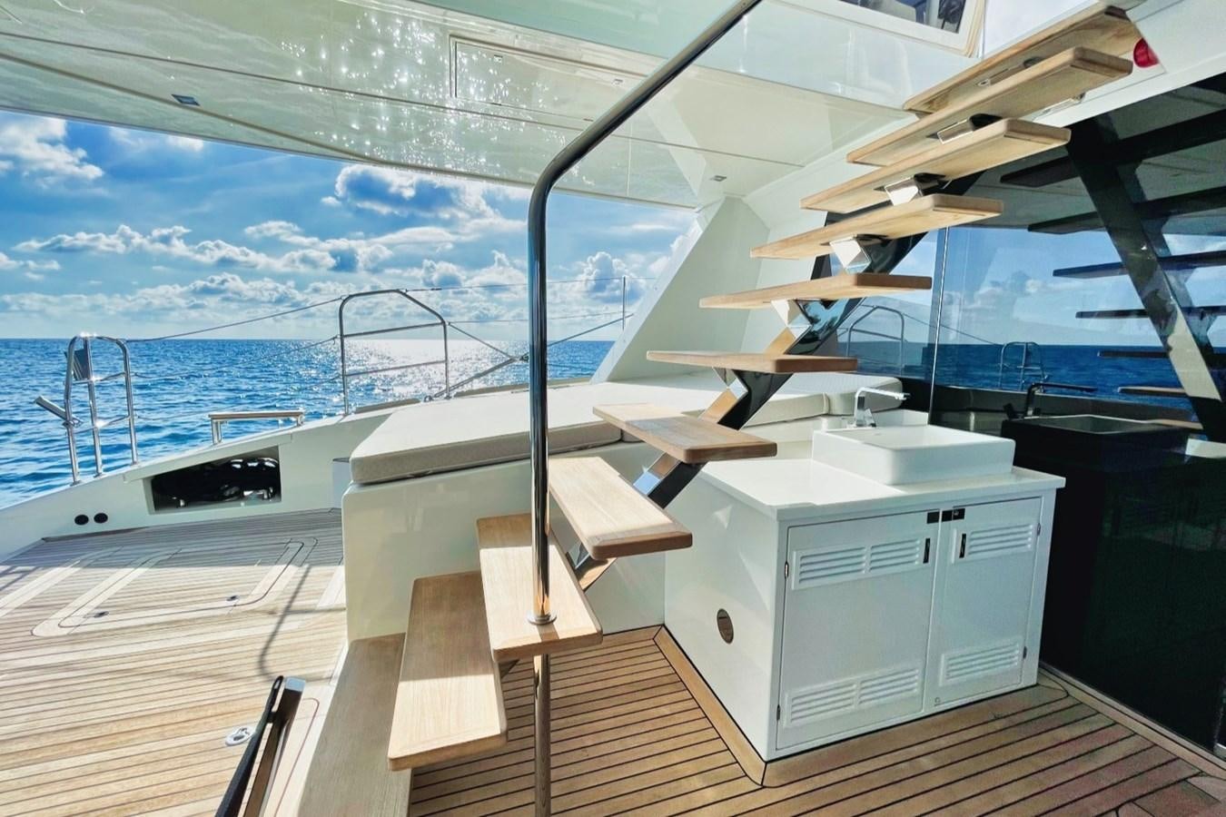 a boat on a deck aboard ALKIMIA Yacht for Sale