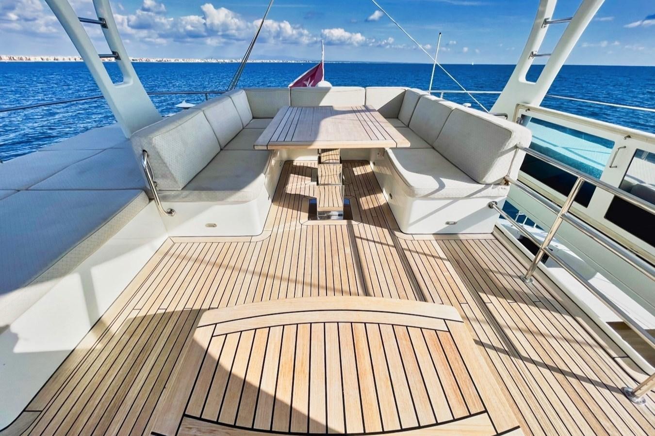 a deck on a boat aboard ALKIMIA Yacht for Sale