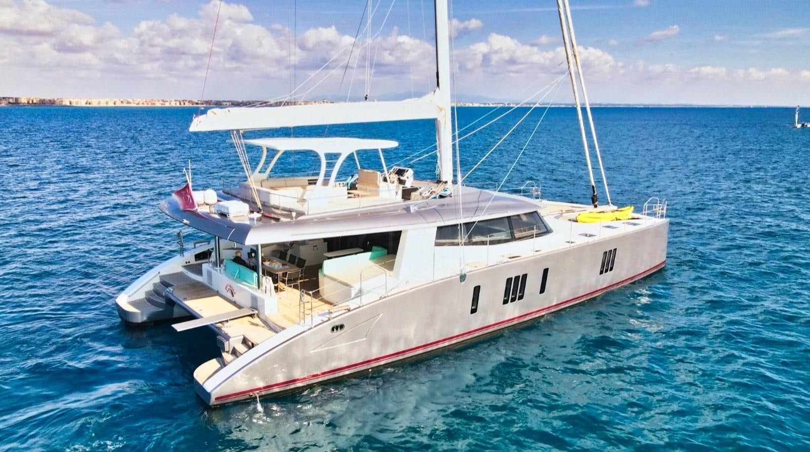 a boat on the water aboard ALKIMIA Yacht for Sale