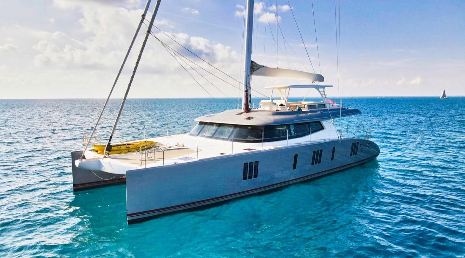 a boat in the water aboard ALKIMIA Yacht for Sale