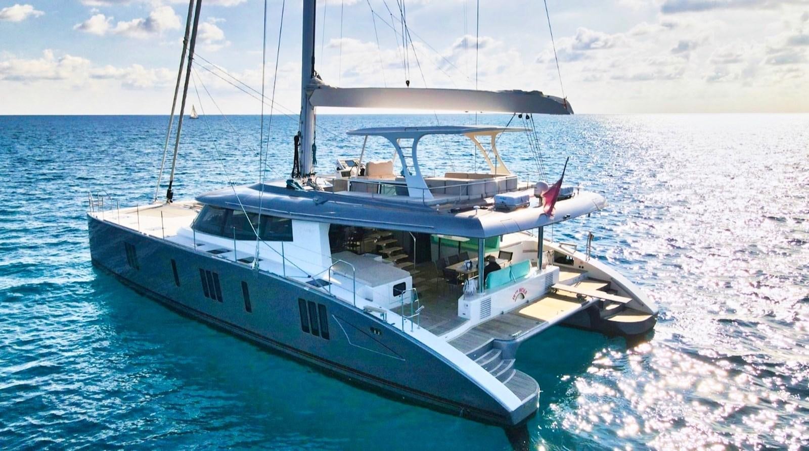 a boat in the water aboard ALKIMIA Yacht for Sale