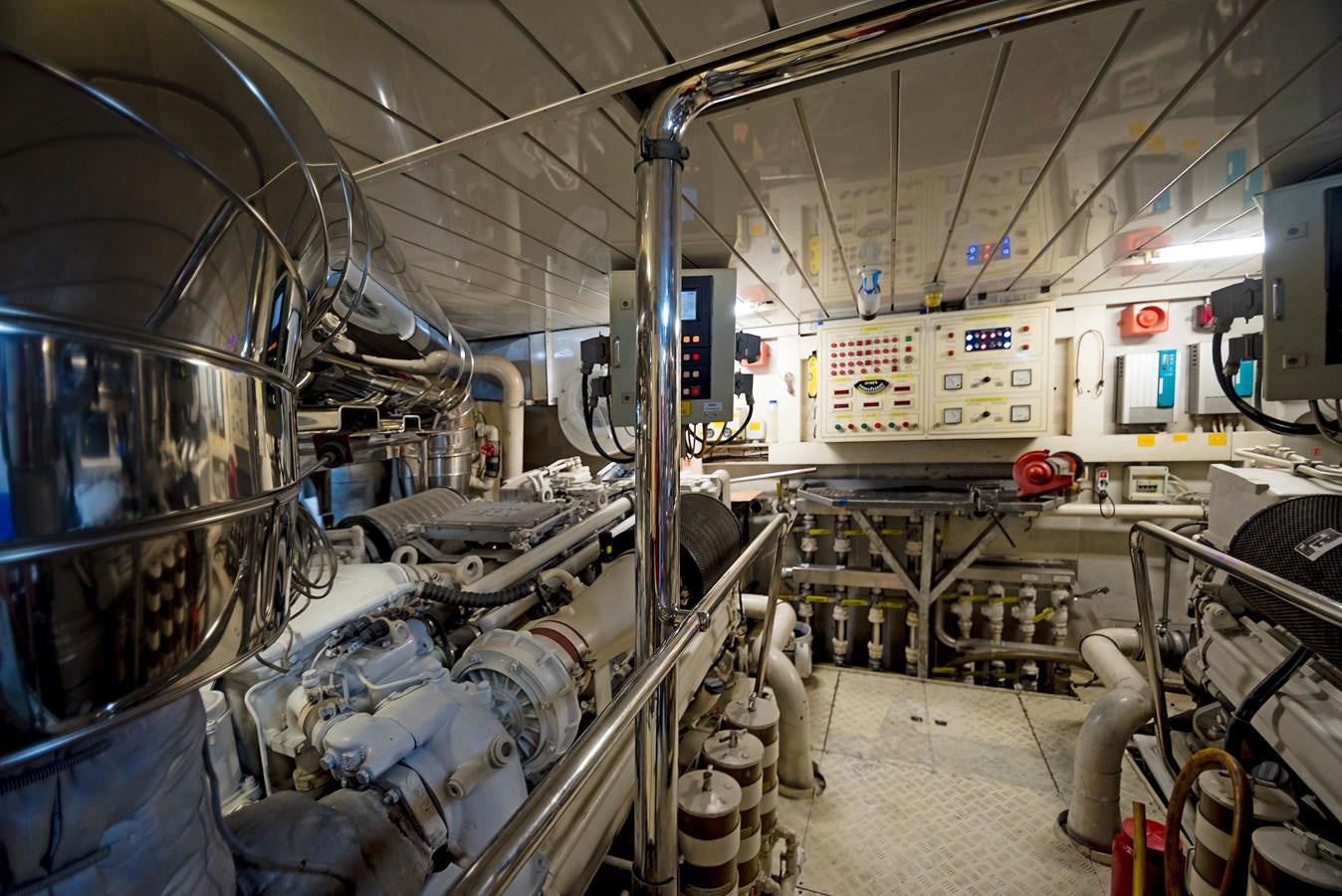 a room with machinery aboard FORTIS Yacht for Sale