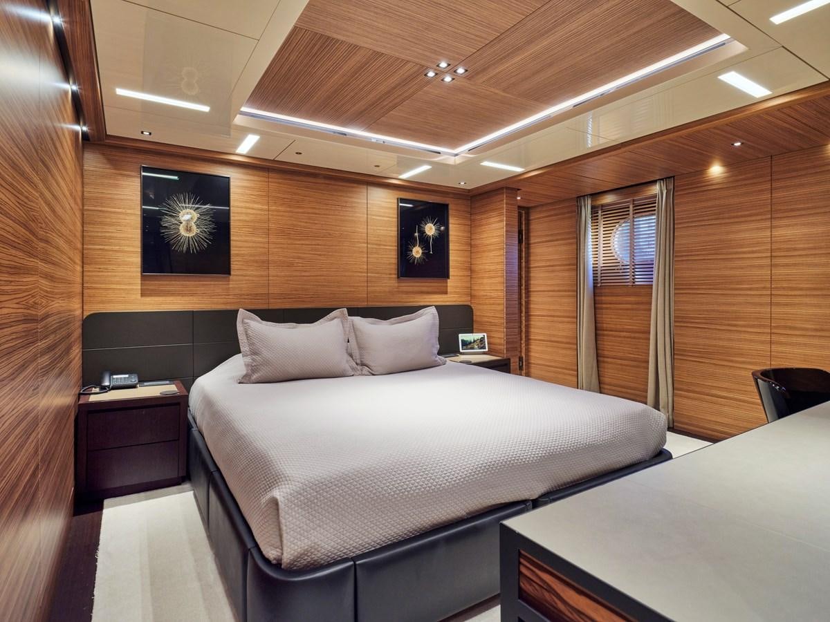 a hotel room with a bed aboard MAGNA GRECIA Yacht for Sale