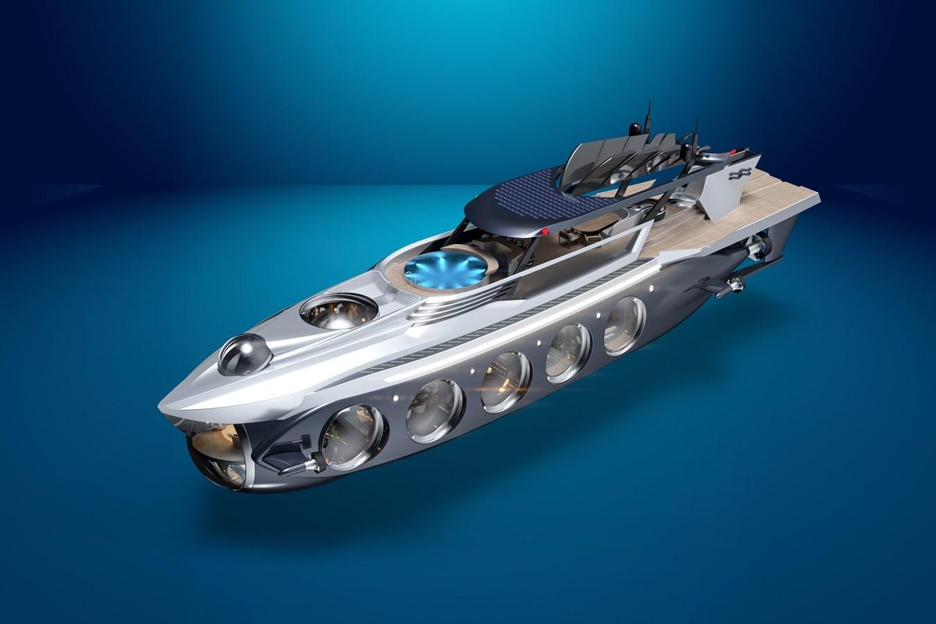 a space ship in the sky aboard NAUTILUS Yacht for Sale