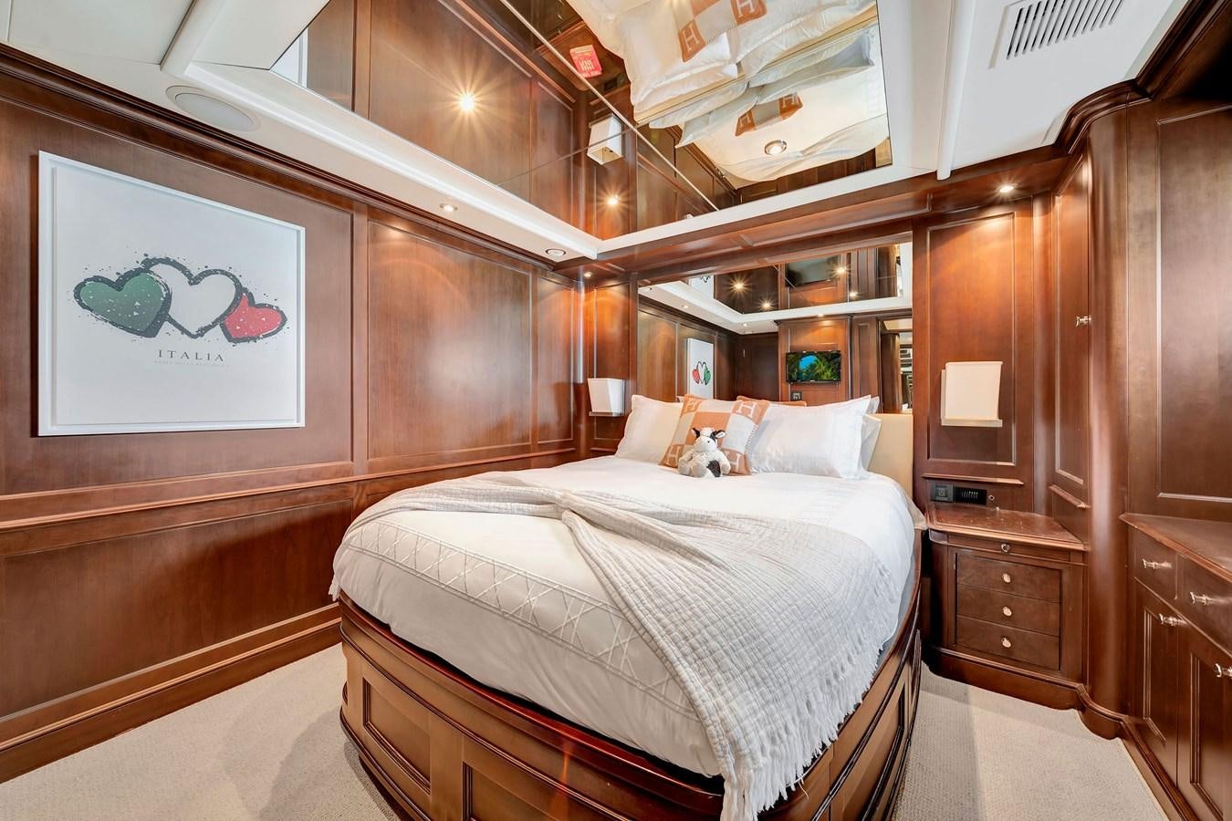a bed in a cabin aboard PAPAITO Yacht for Sale