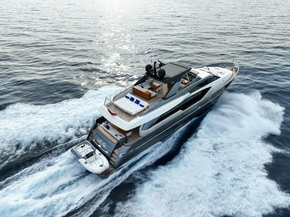 a boat in the water aboard THE GREAT ESCAPE Yacht for Sale