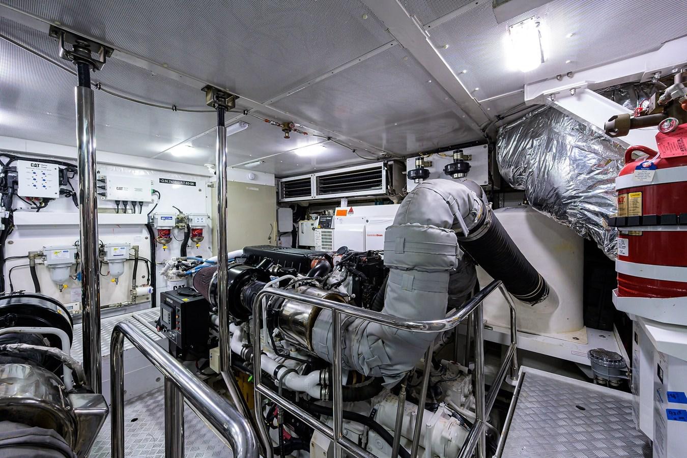 a person working in a factory aboard FREUDIAN SLIP Yacht for Sale