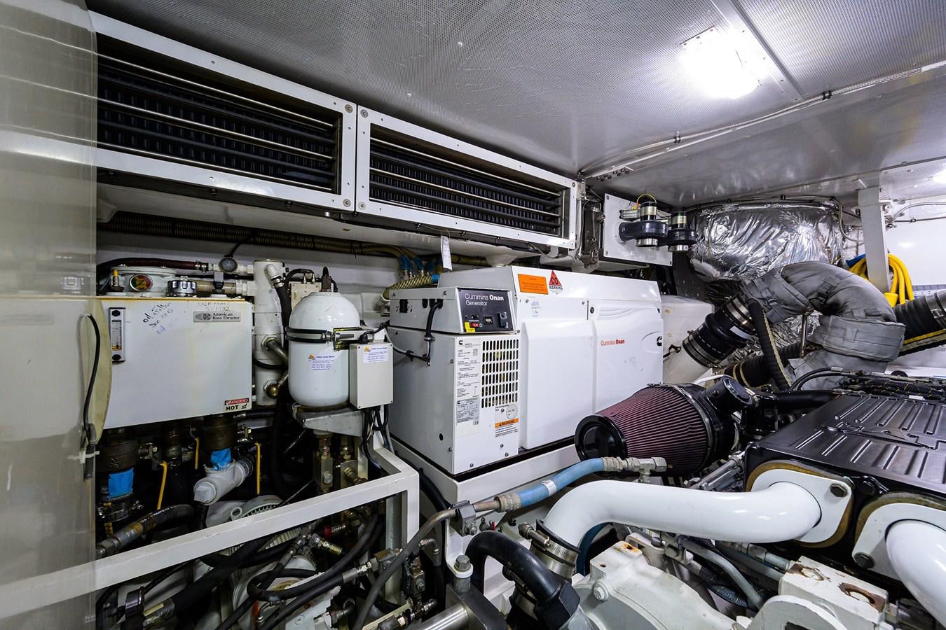 a large machine in a room aboard FREUDIAN SLIP Yacht for Sale