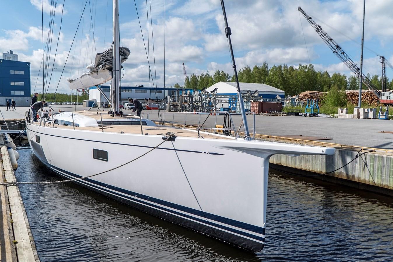 a large white boat docked aboard SULITA Yacht for Sale