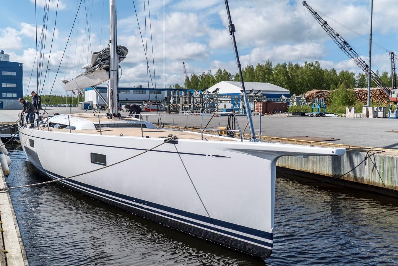 a large white boat docked aboard SULITA Yacht for Sale
