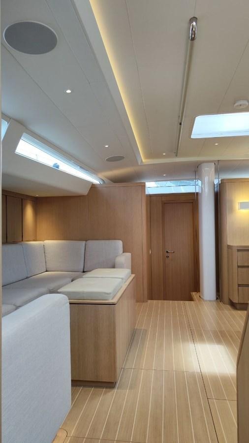a room with a couch and a table aboard SULITA Yacht for Sale