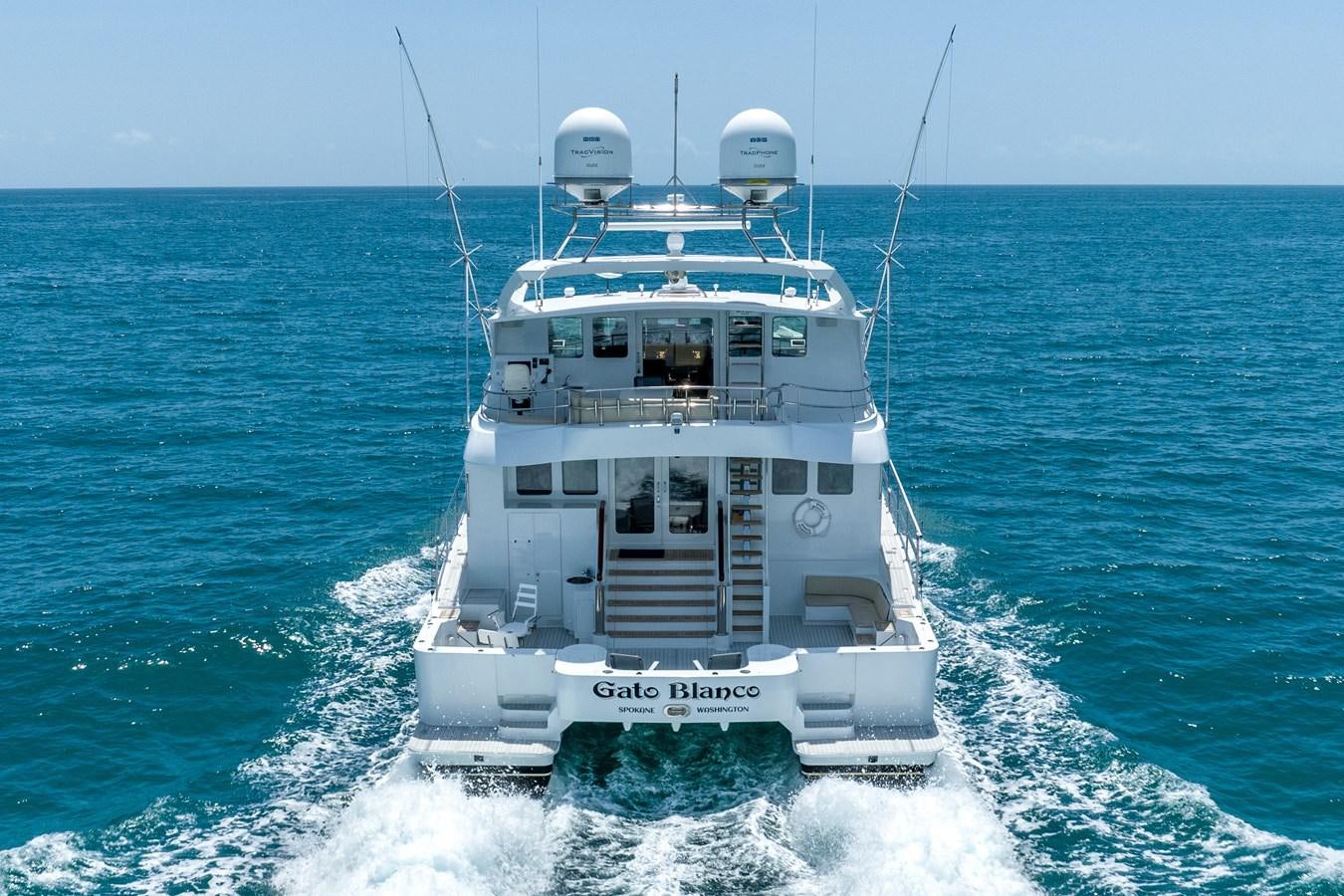 a boat on the water aboard GATO BLANCO Yacht for Sale