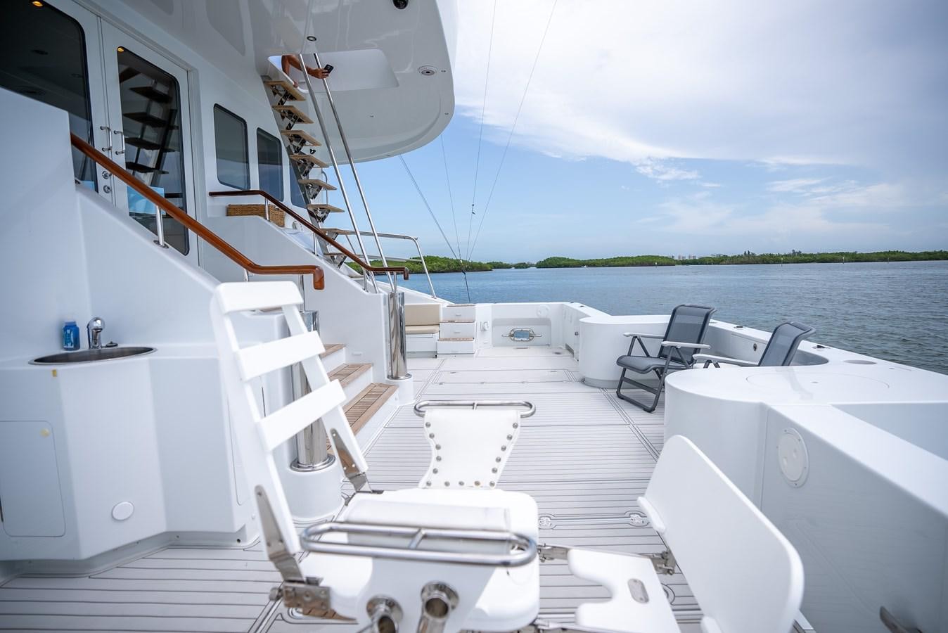 a boat on the water aboard GATO BLANCO Yacht for Sale