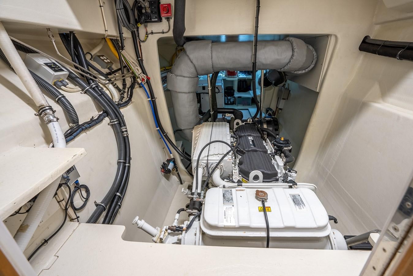 a machine with wires aboard GATO BLANCO Yacht for Sale