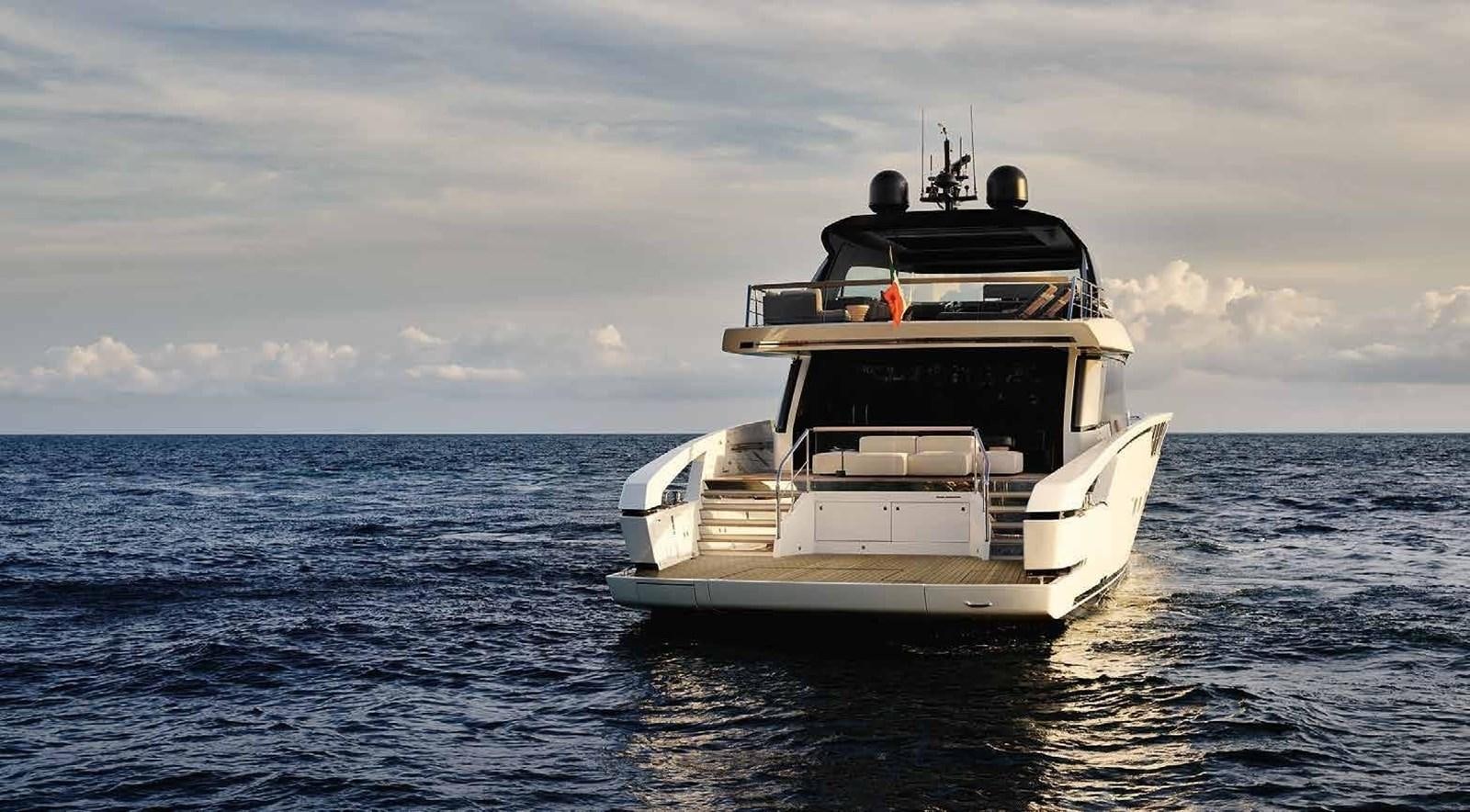 a boat in the water aboard OMNIA Yacht for Sale