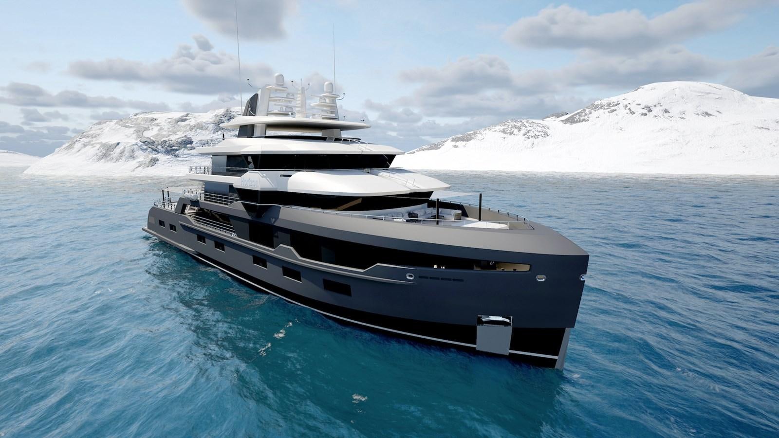 a boat in the water aboard HORIZON Yacht for Sale