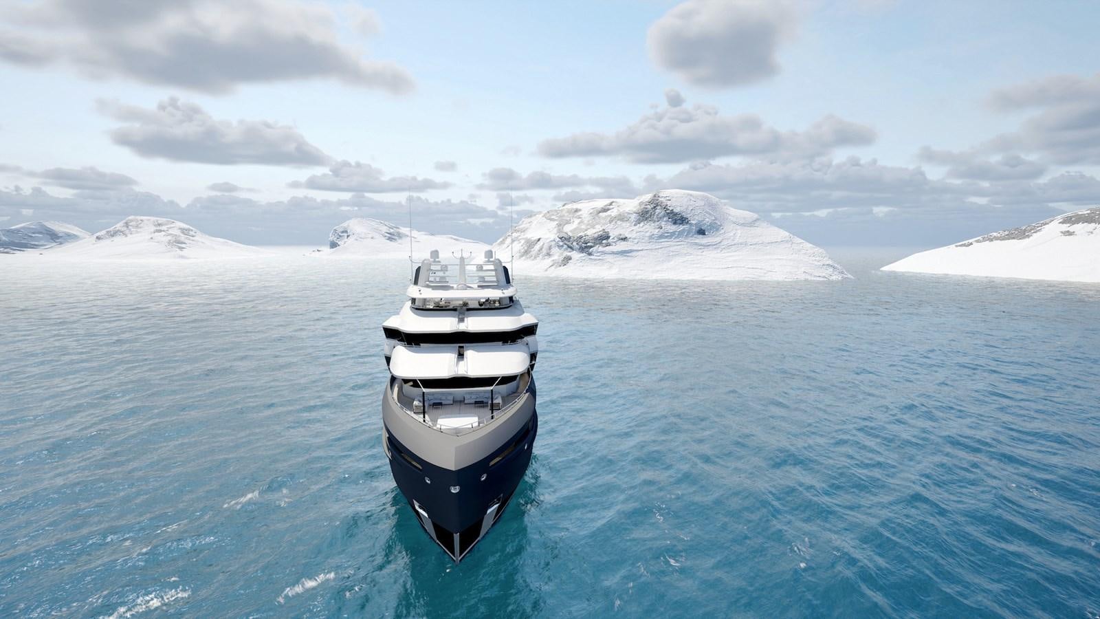 a boat in the water aboard HORIZON Yacht for Sale