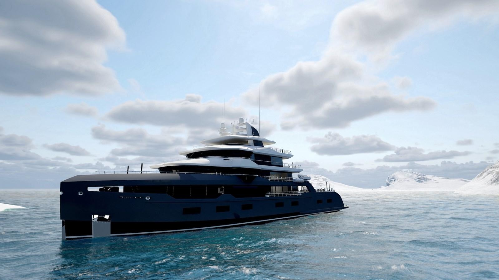 a boat in the water aboard HORIZON Yacht for Sale