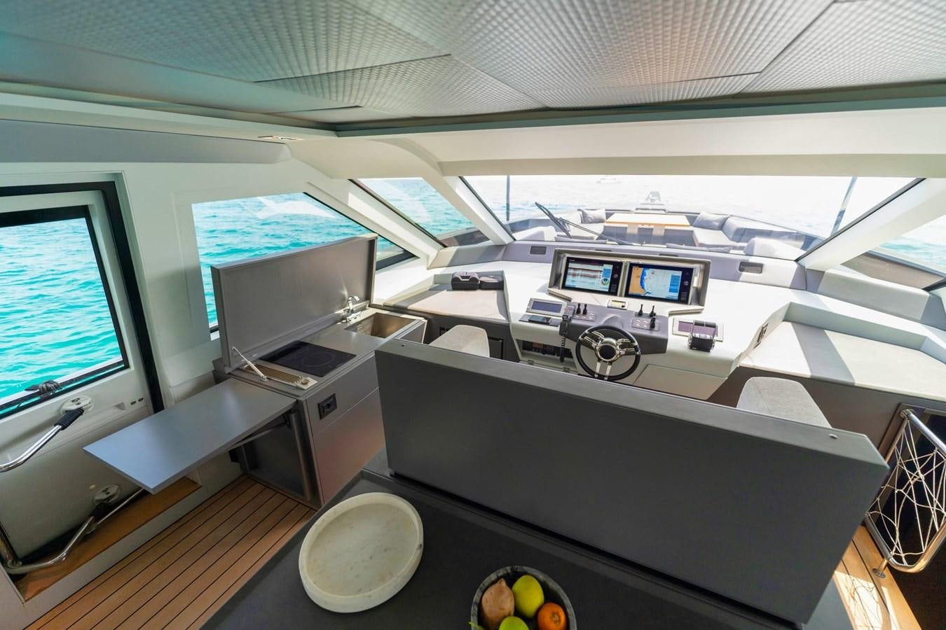 an office with computers aboard FINEZZA Yacht for Sale