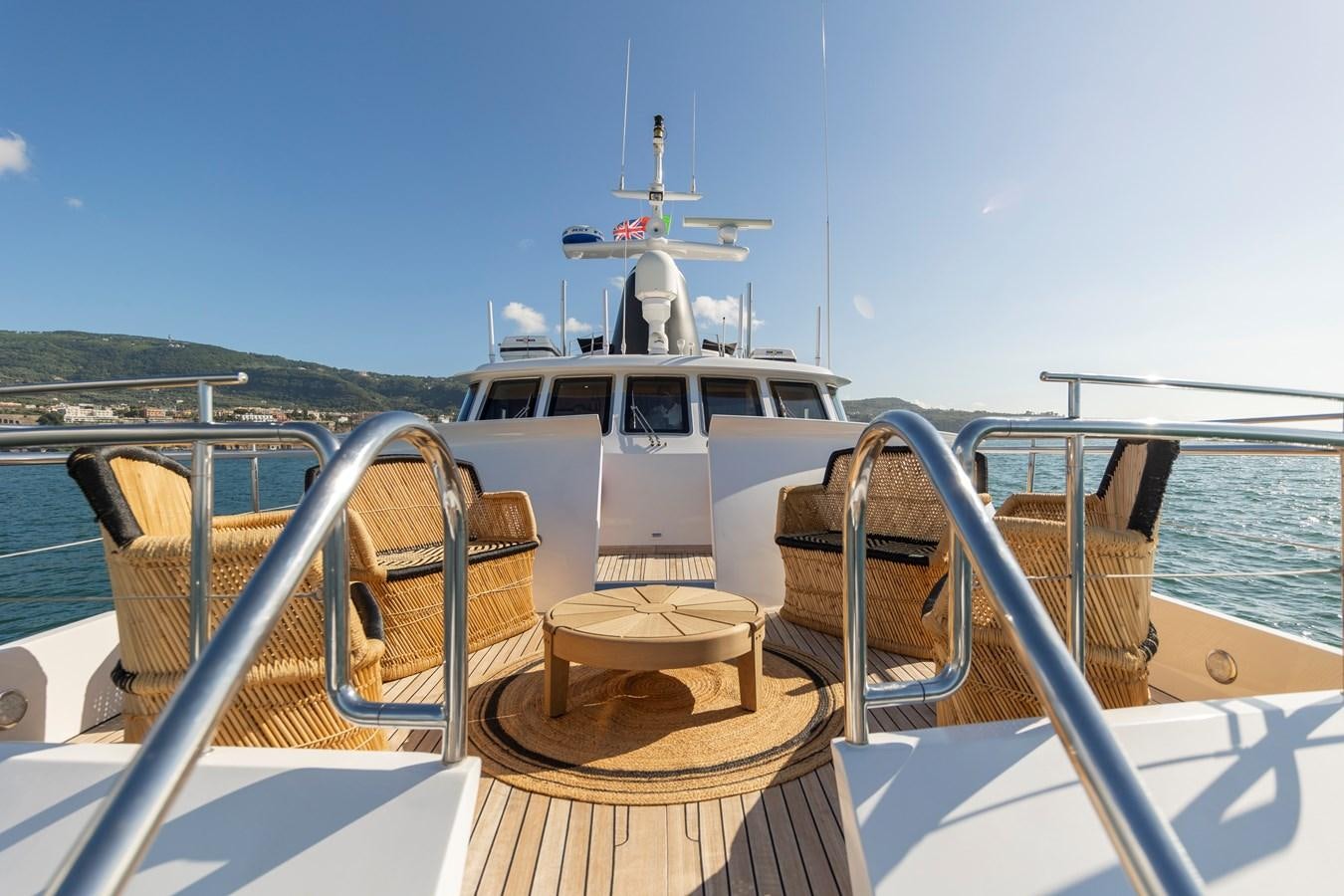 a boat on a deck aboard SOUNION II Yacht for Sale