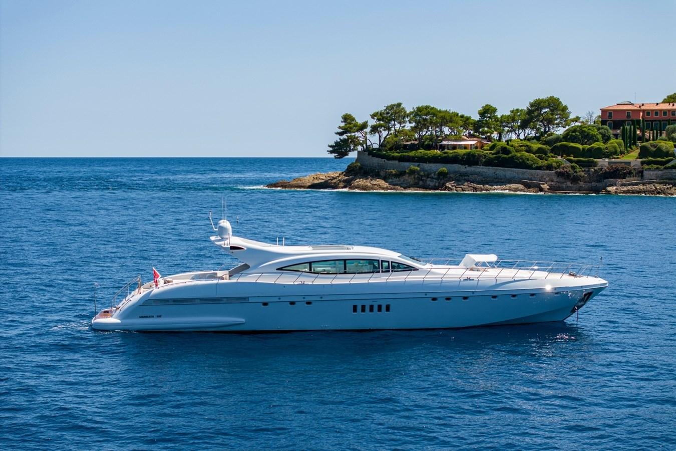 a white boat in the water aboard DAYBOAT Yacht for Sale