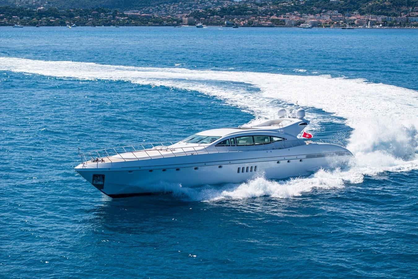 a white yacht on the water aboard DAYBOAT Yacht for Sale