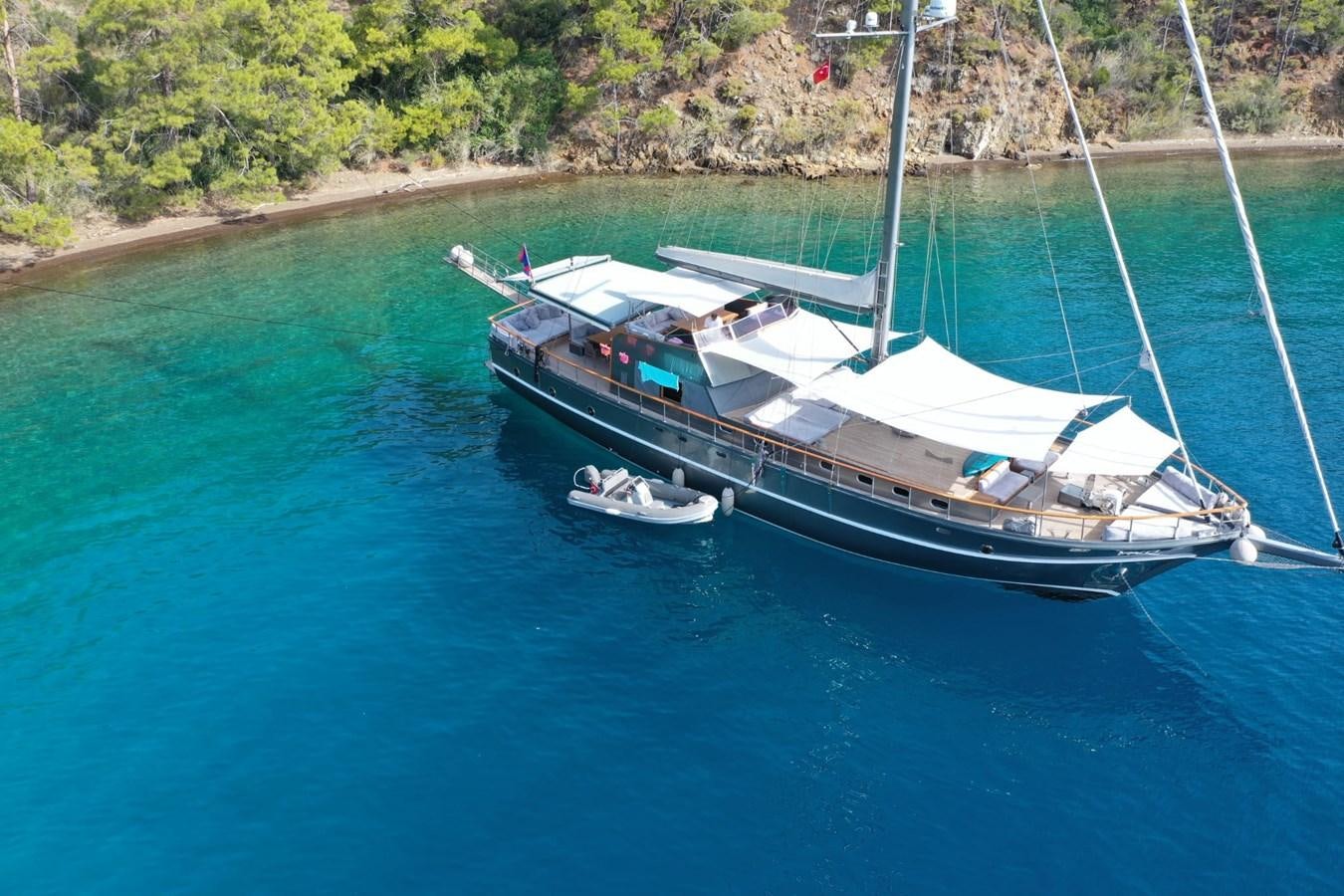 a boat on the water aboard AYO Yacht for Sale