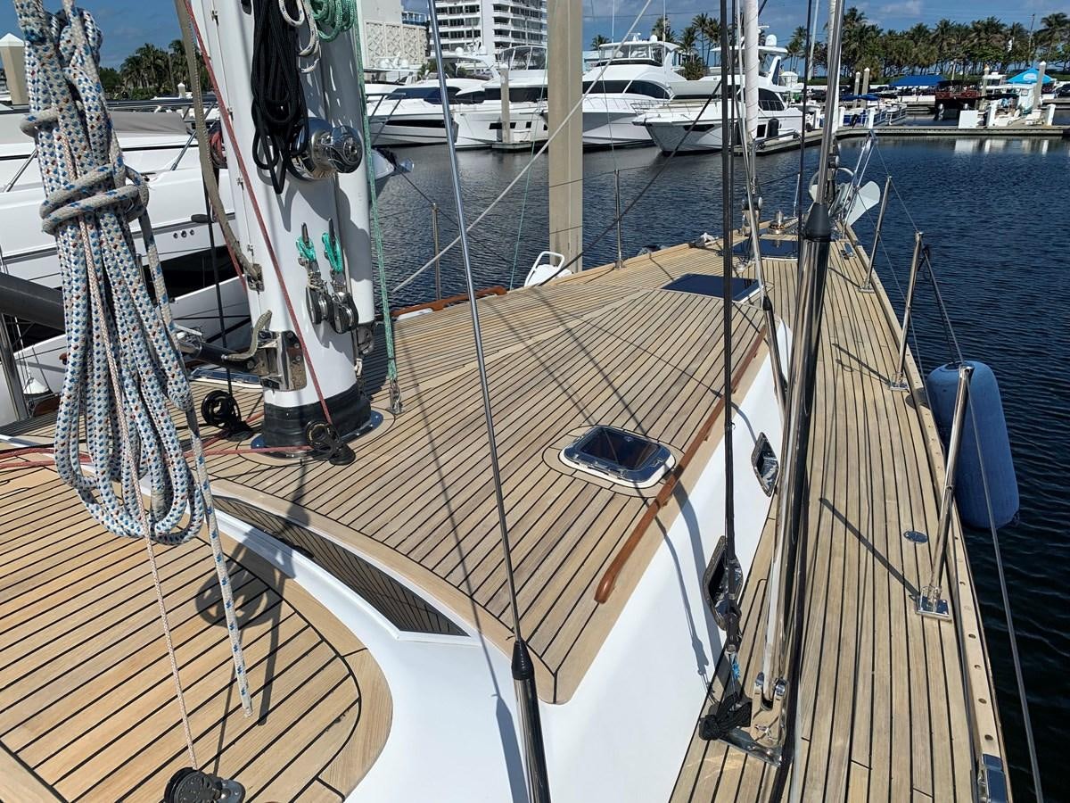 a boat with ropes aboard LUCKY B Yacht for Sale