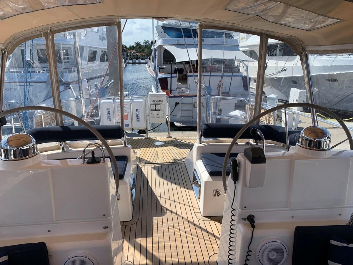 inside of a vehicle aboard LUCKY B Yacht for Sale