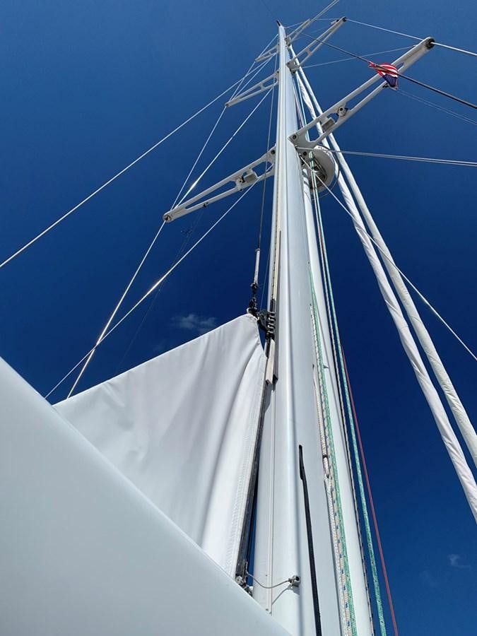 a boat with ropes attached aboard LUCKY B Yacht for Sale