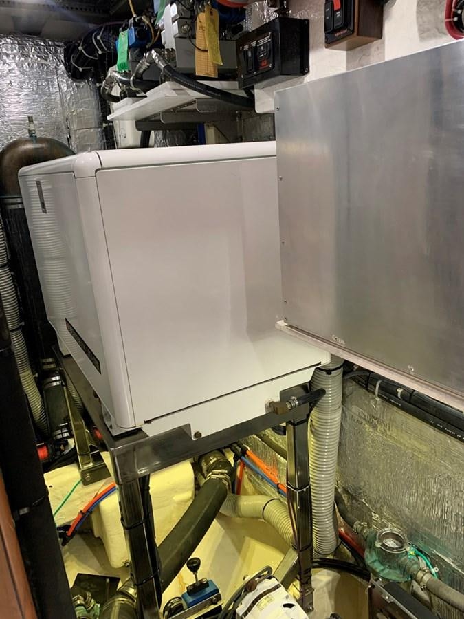 a machine with wires aboard LUCKY B Yacht for Sale