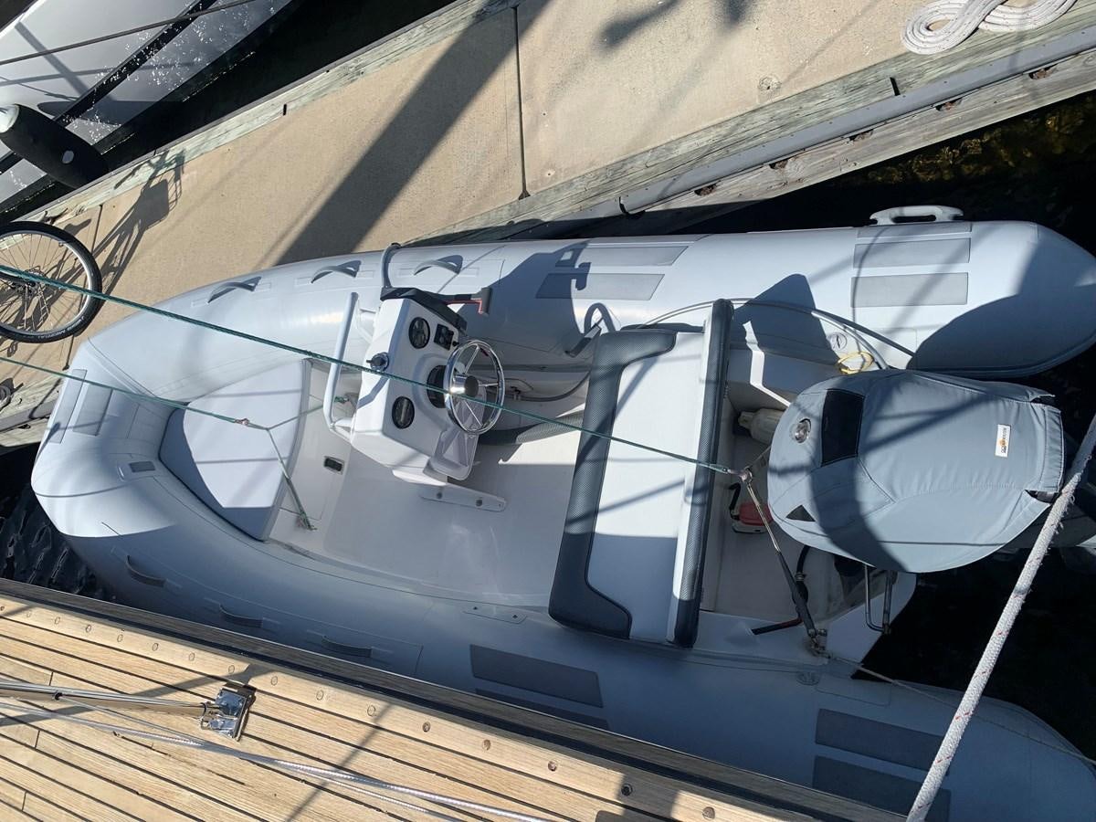 a car with a hood open aboard LUCKY B Yacht for Sale