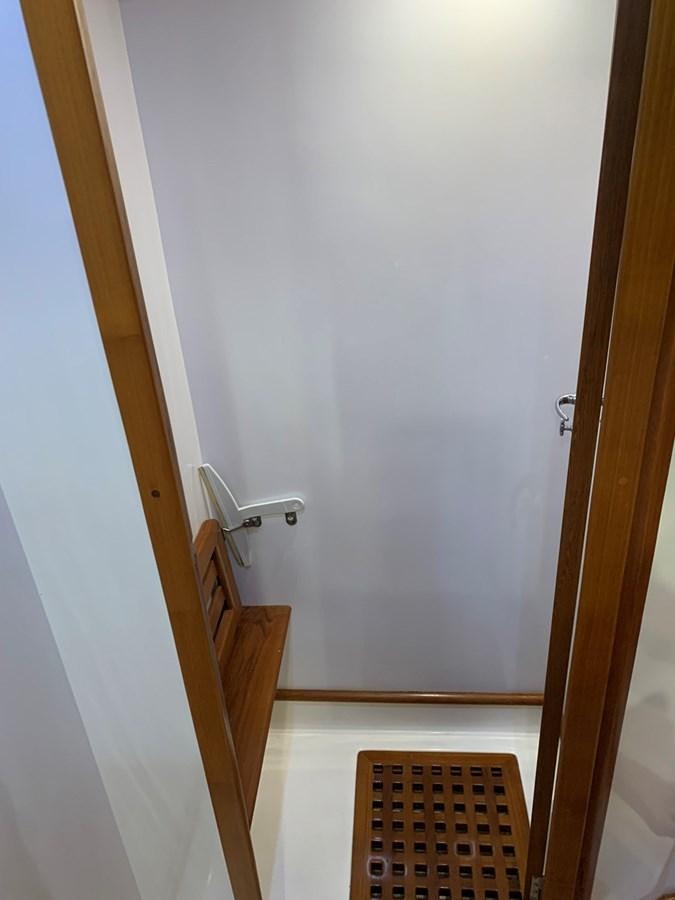 a door with a handle aboard LUCKY B Yacht for Sale