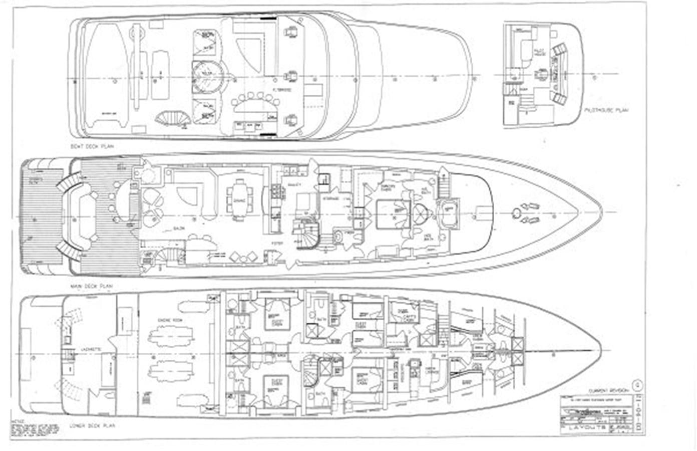 diagram aboard SEAQUEST Yacht for Sale