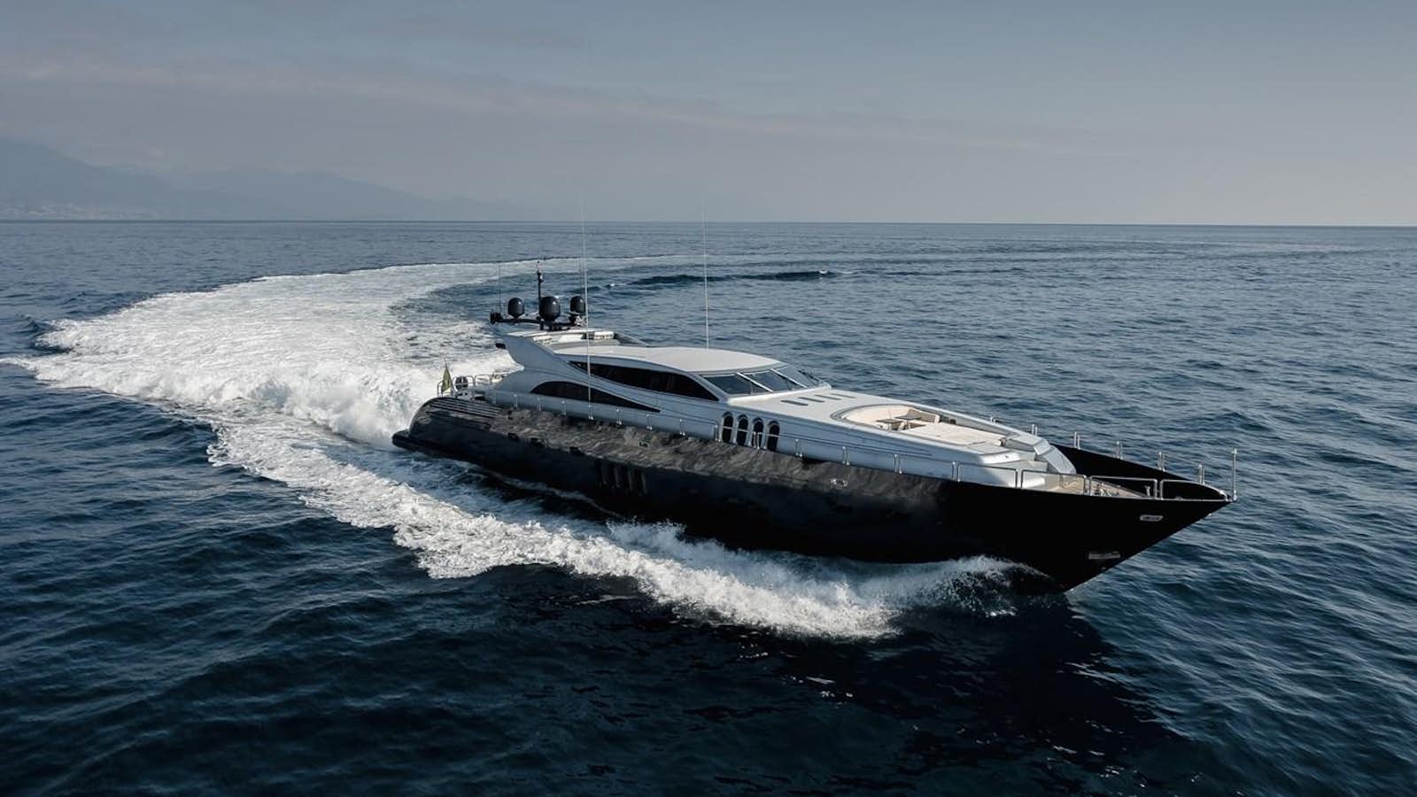 a boat on the water aboard LYNX Yacht for Sale