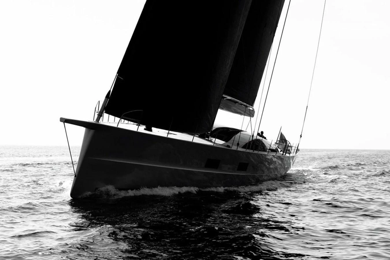 a sailboat on the water aboard RIBELLE Yacht for Sale