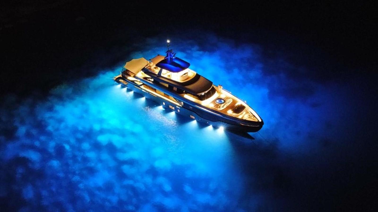 a space ship in space aboard NG Yacht for Sale