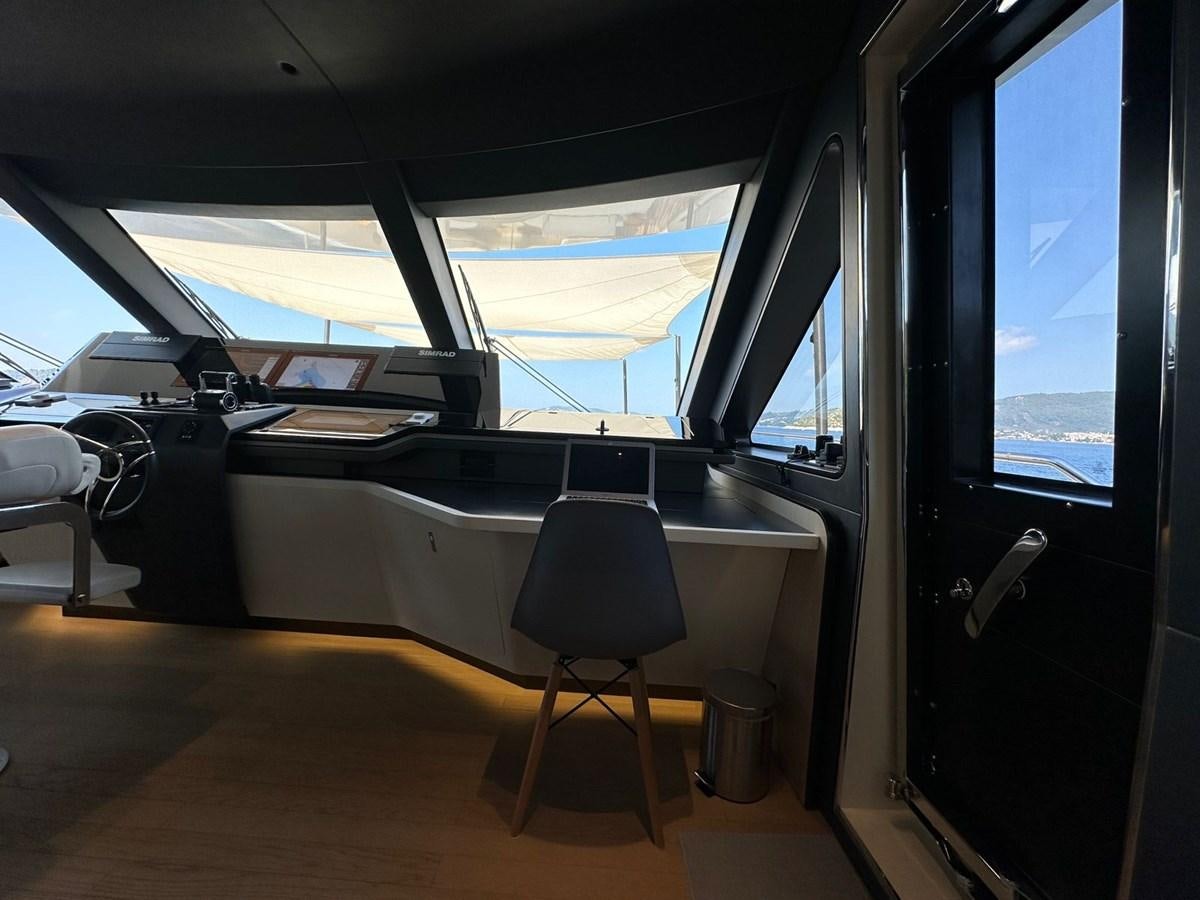 inside of a vehicle aboard NG Yacht for Sale