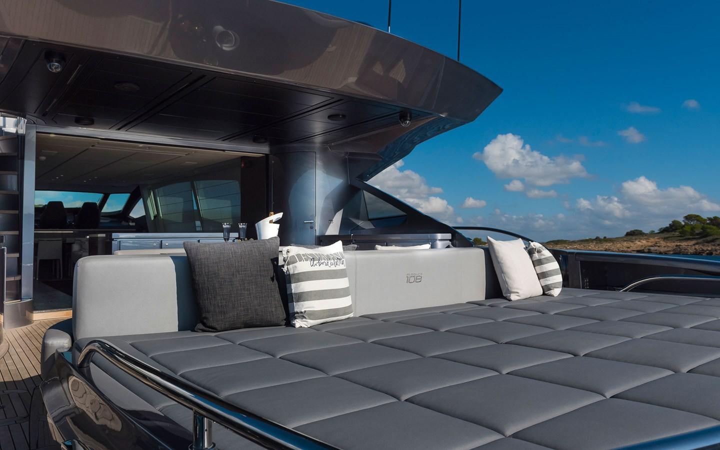 a boat on the water aboard ALDEBARAN III Yacht for Sale