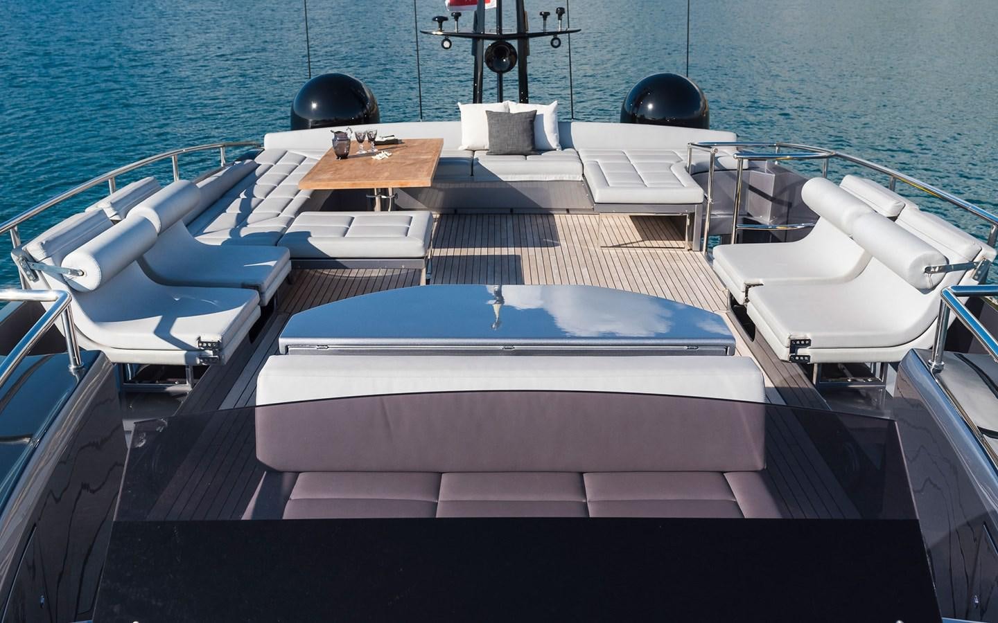 a boat on the water aboard ALDEBARAN III Yacht for Sale