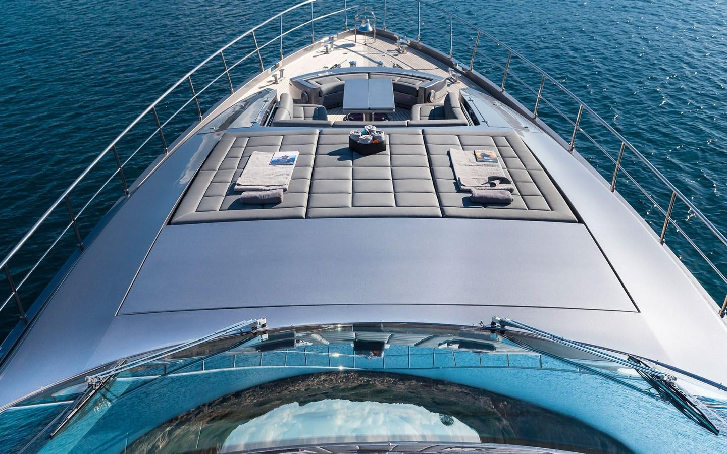 a large white ship aboard ALDEBARAN III Yacht for Sale