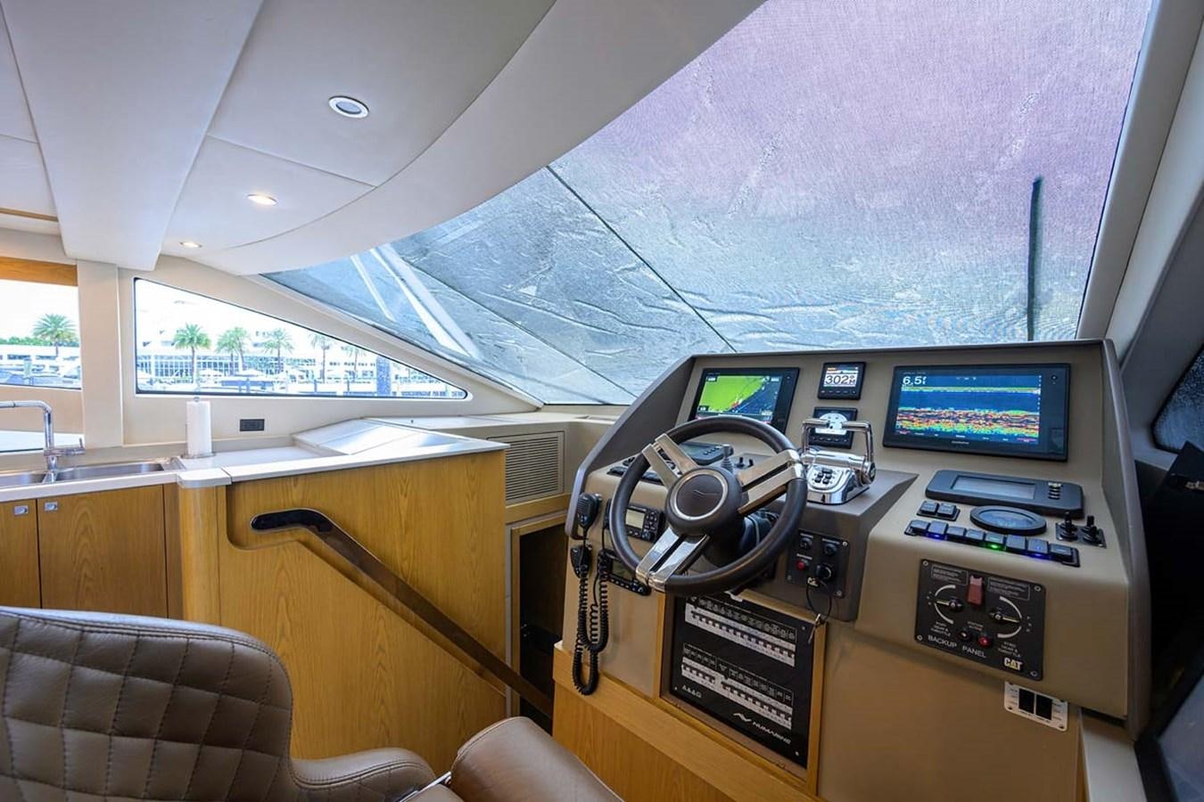 a cockpit of a plane aboard XHALE Yacht for Sale
