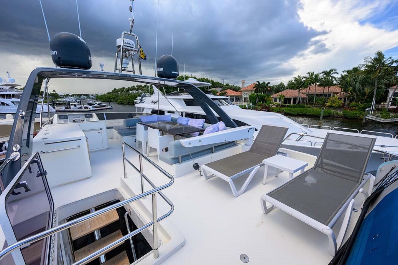a deck of a boat aboard XHALE Yacht for Sale