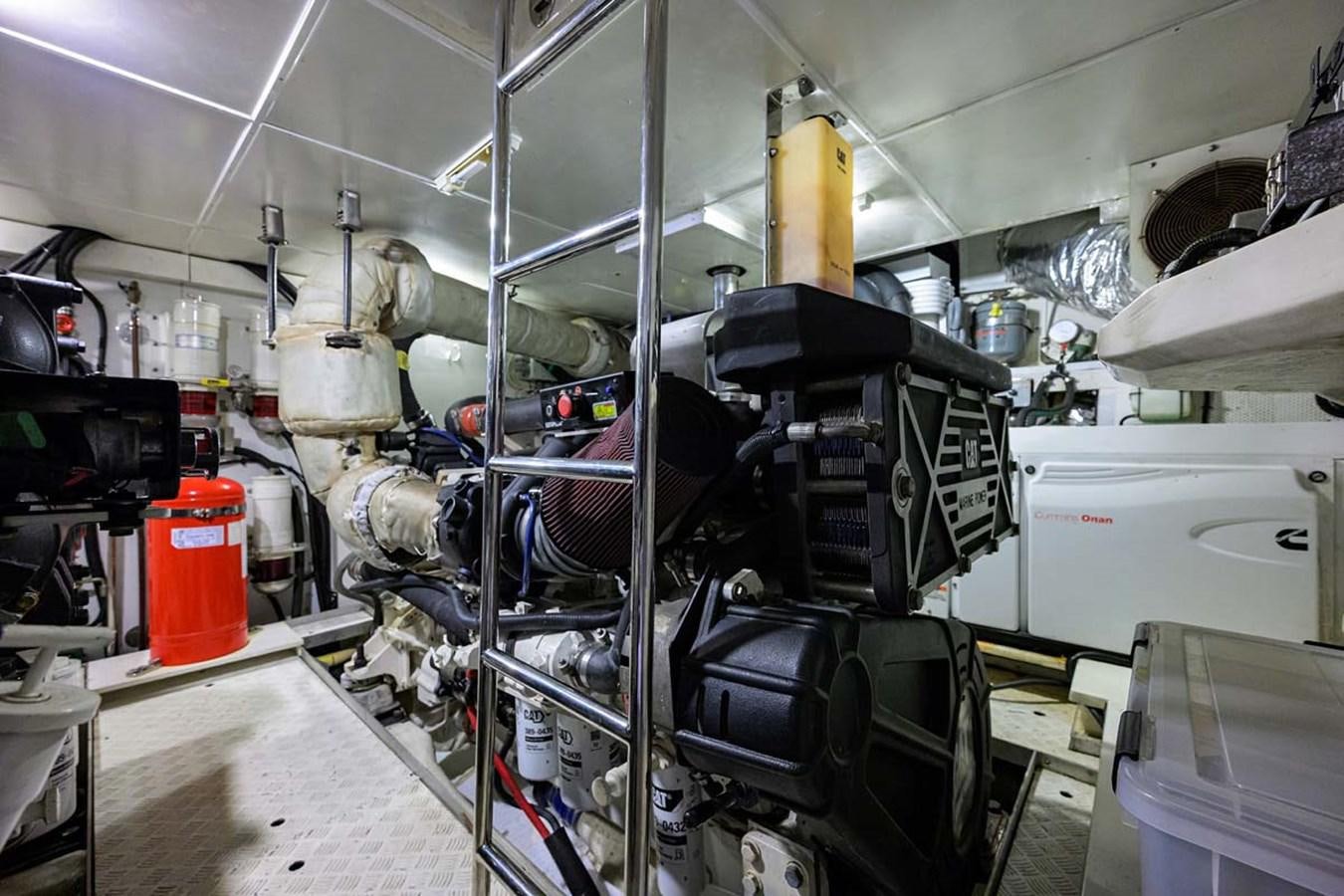 a large machine in a factory aboard XHALE Yacht for Sale