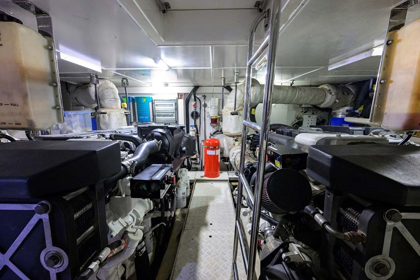 a room full of machines aboard XHALE Yacht for Sale