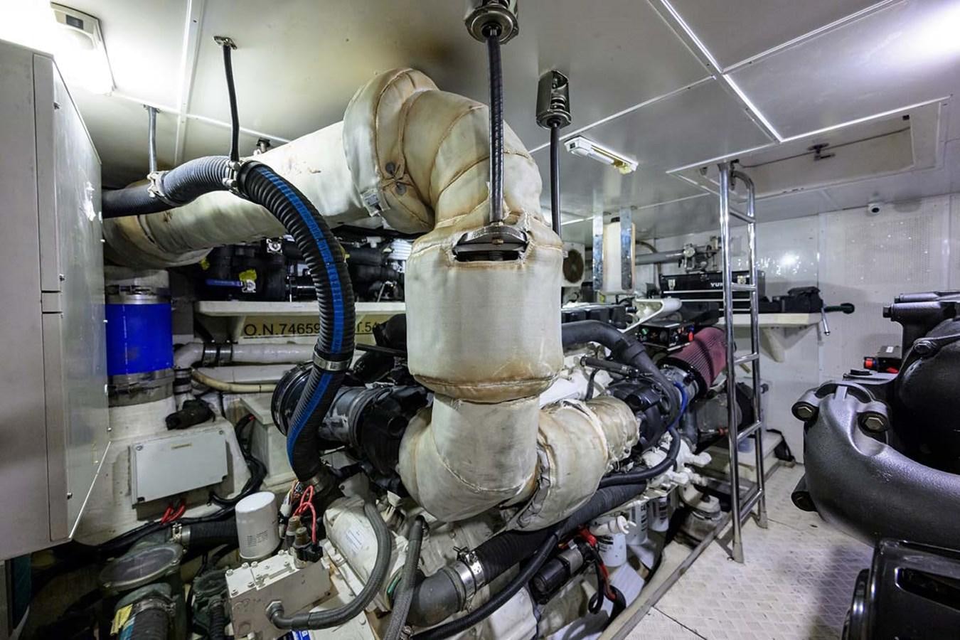 a machine with a large metal cylinder aboard XHALE Yacht for Sale