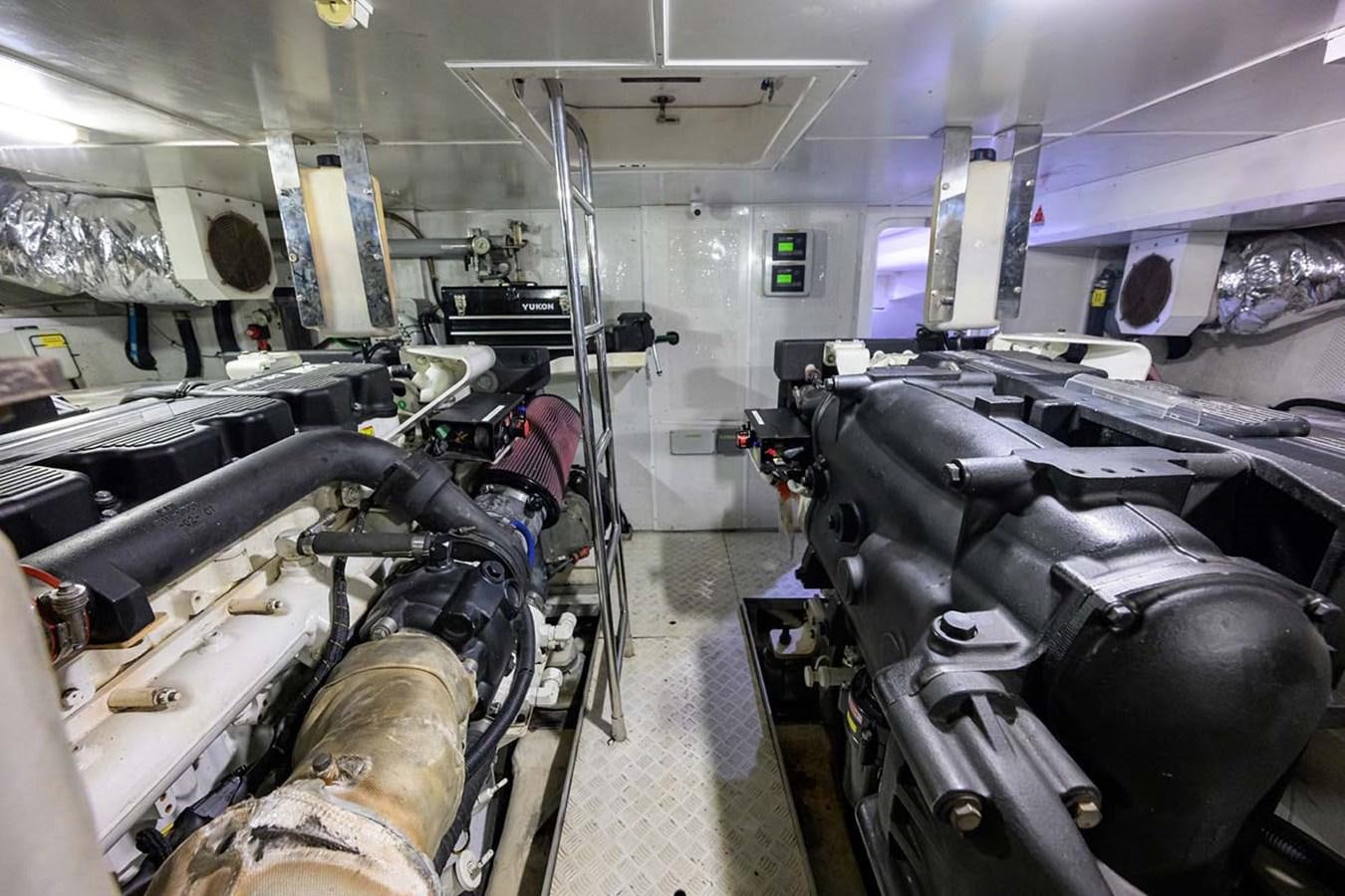 a room with a machine and equipment aboard XHALE Yacht for Sale
