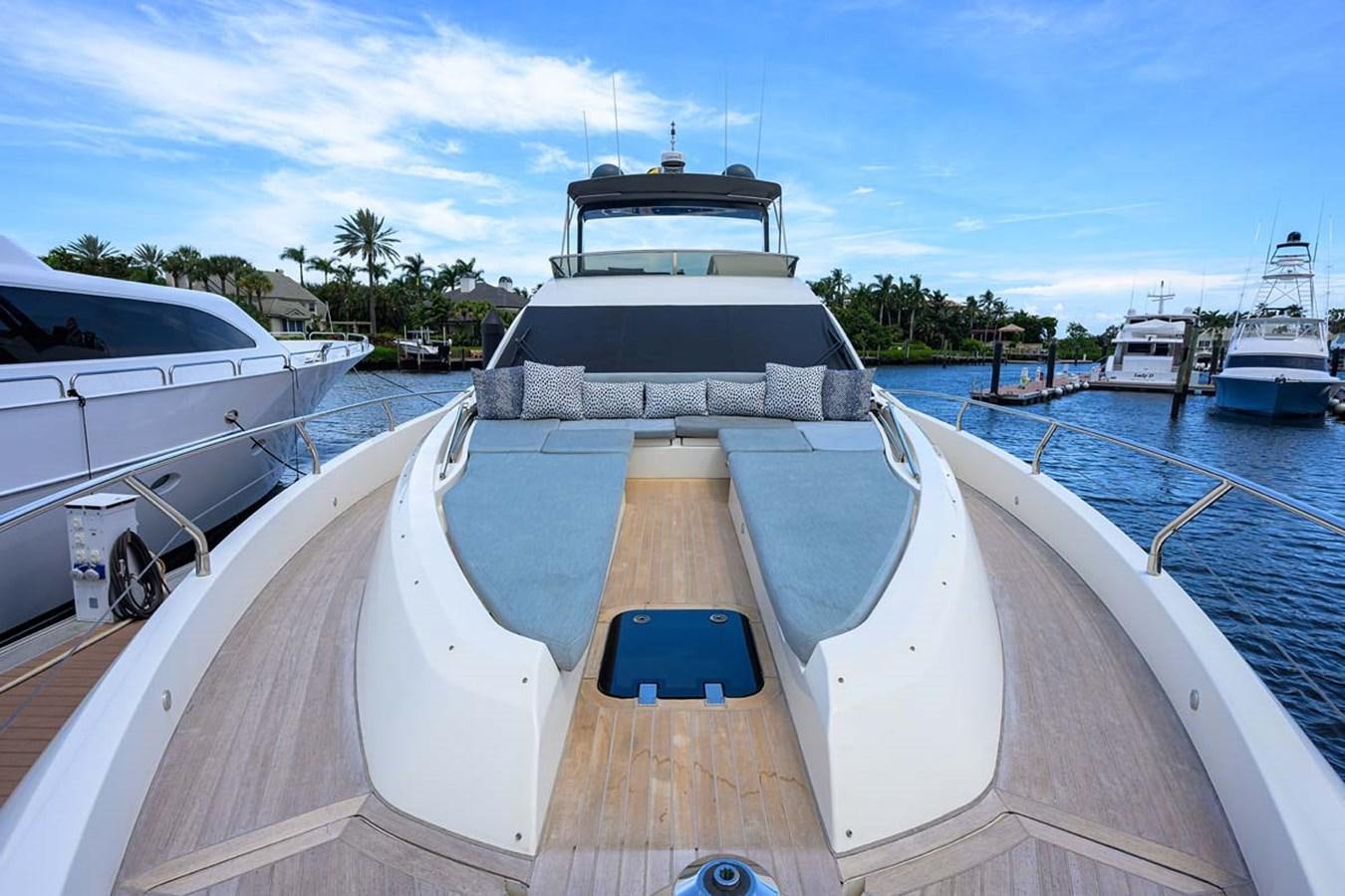 a boat on a dock aboard XHALE Yacht for Sale