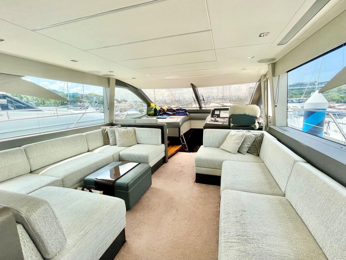 inside of a car aboard EXCELLENCE Yacht for Sale